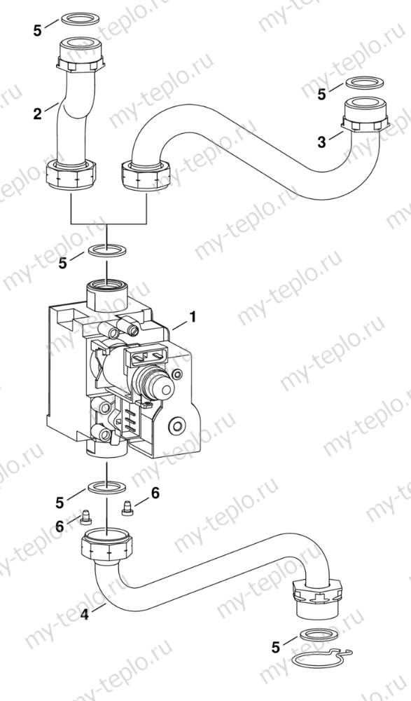 Купить запчасти Buderus Logamax U052-24K в Казани