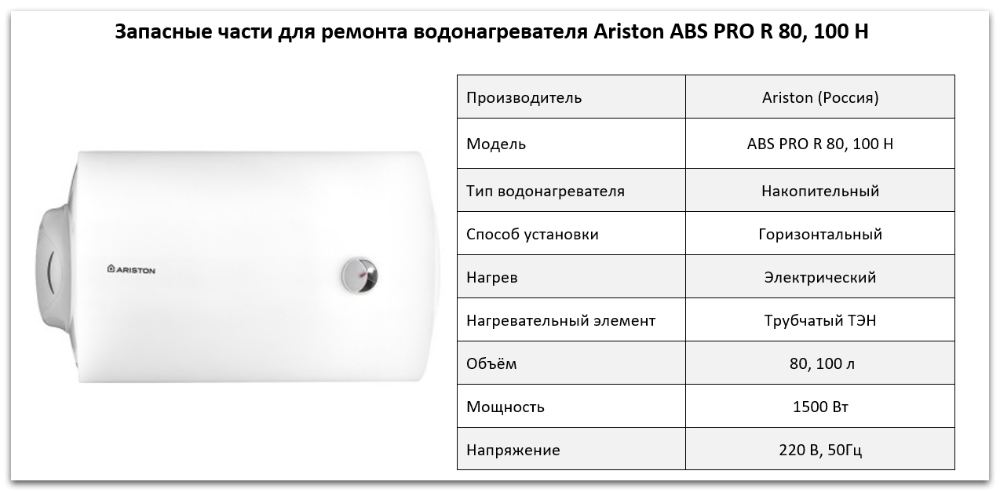 Купить запчасти Ariston ABS PRO R H в Казани